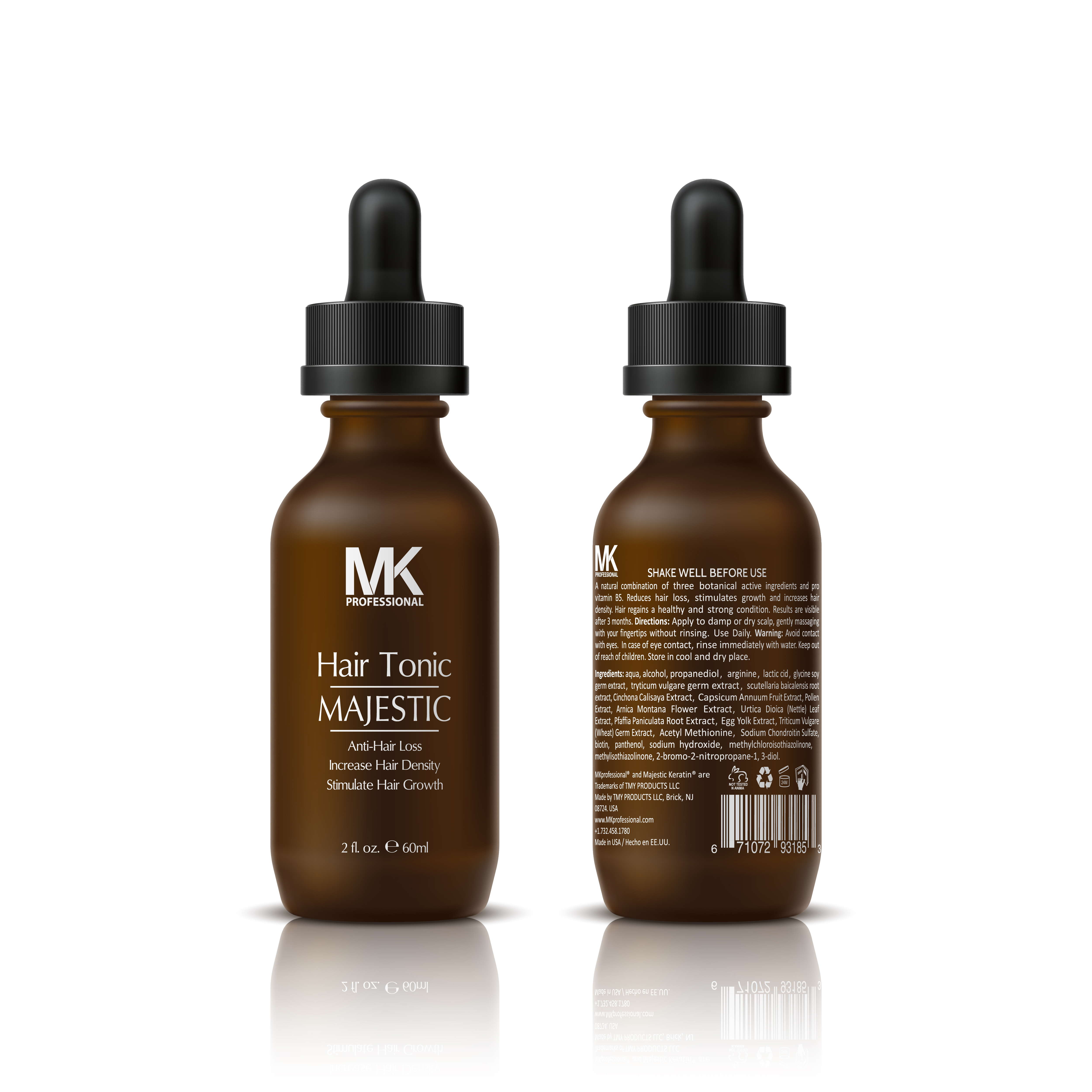 MK Hair Tonic – Anti hair loss liquid serum 60ml - Majestic Keratin