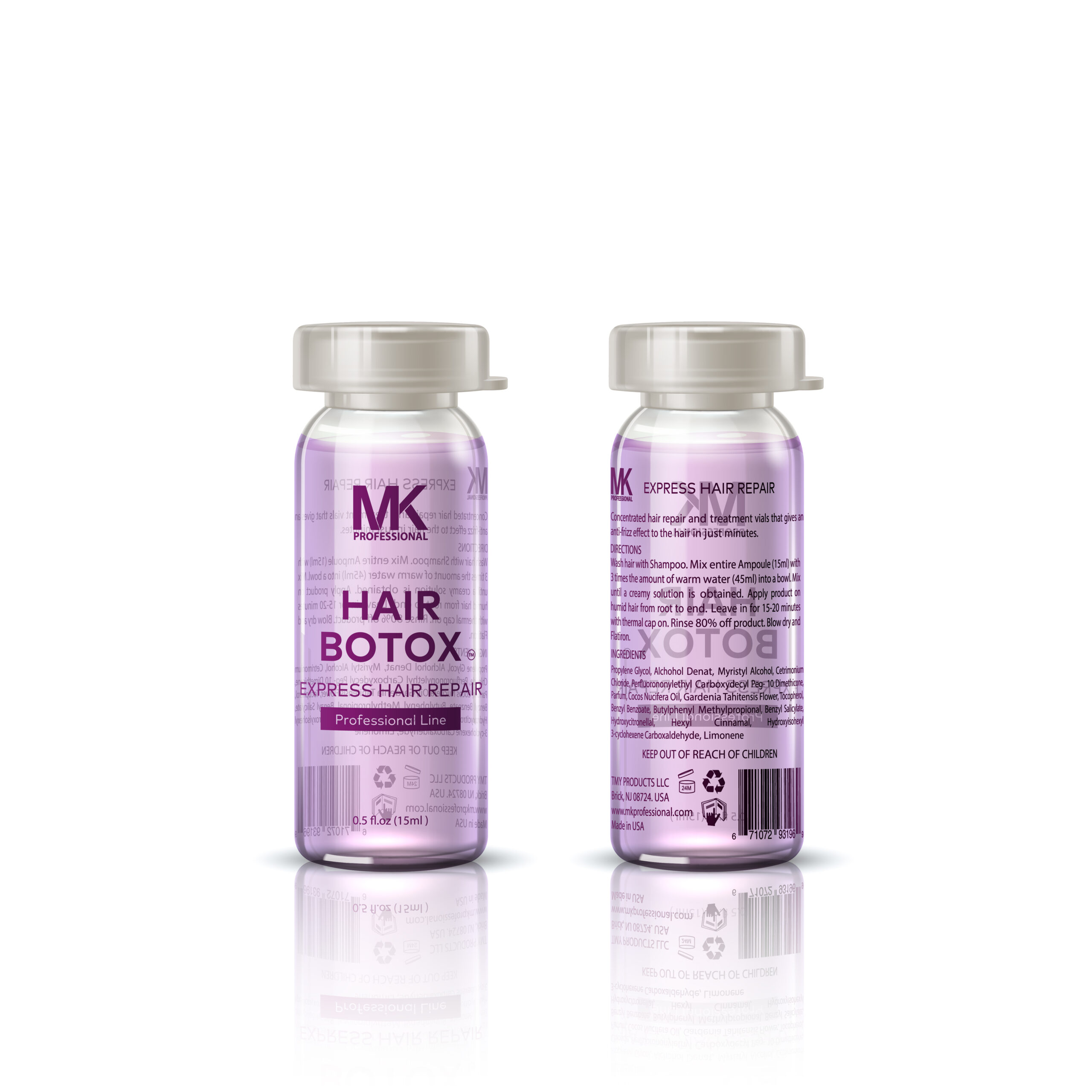 MK Hair Botox Express Repair Vial 15ml - Majestic Keratin